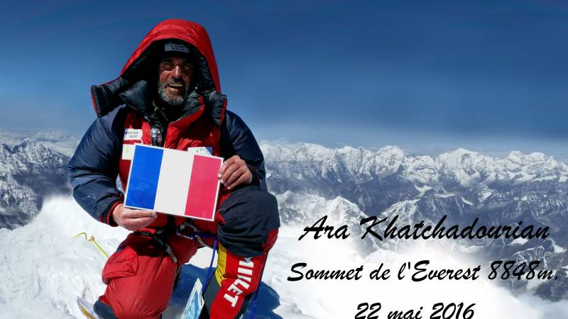 Ascension du sommet de l'Everest pour la cause Arménienne : Ara Khatchadourian
